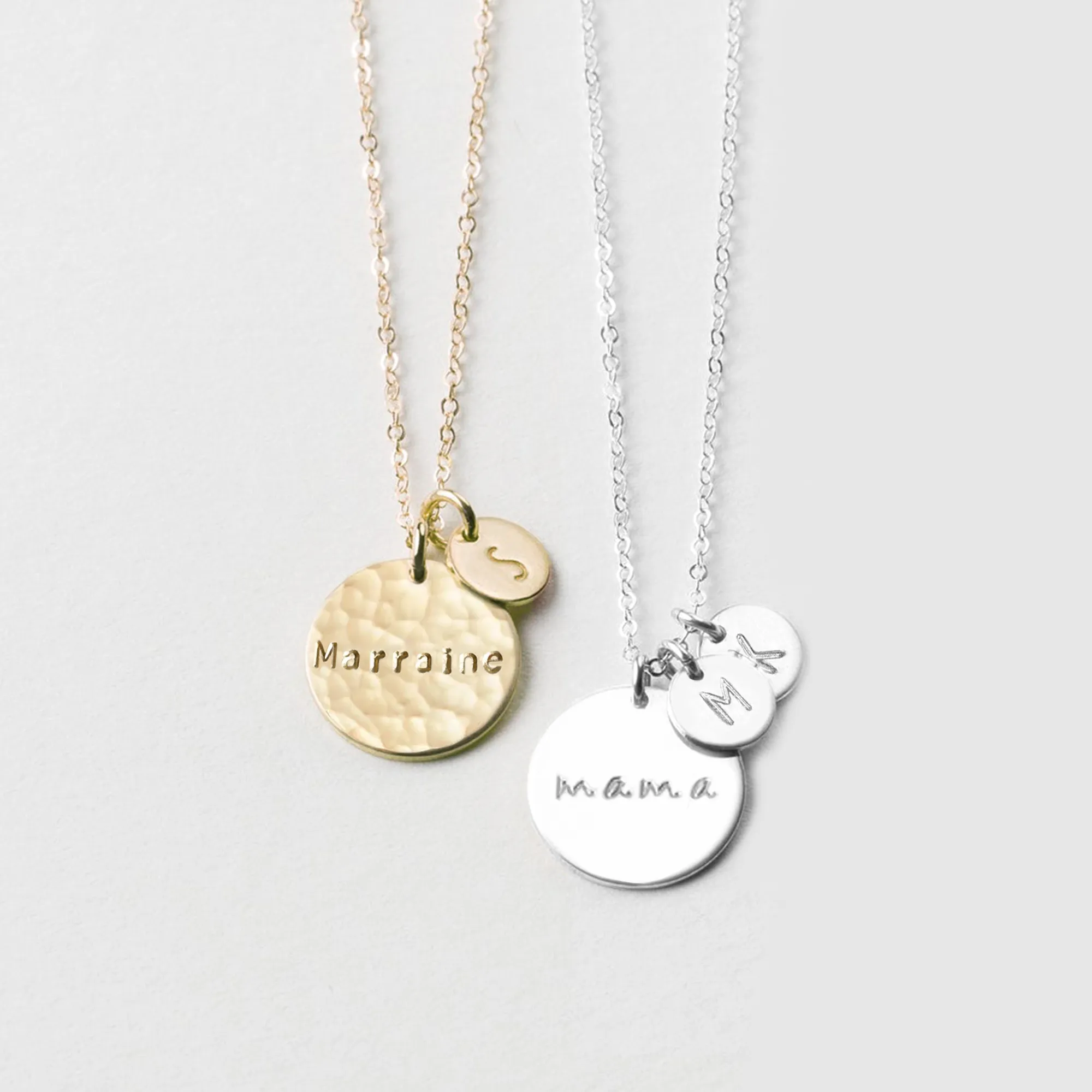 Collier Duo Assia + Initiales