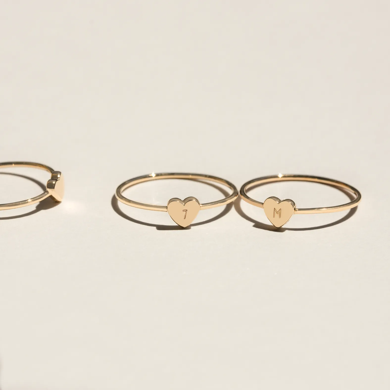 Bague Coeur Initiale Lalie