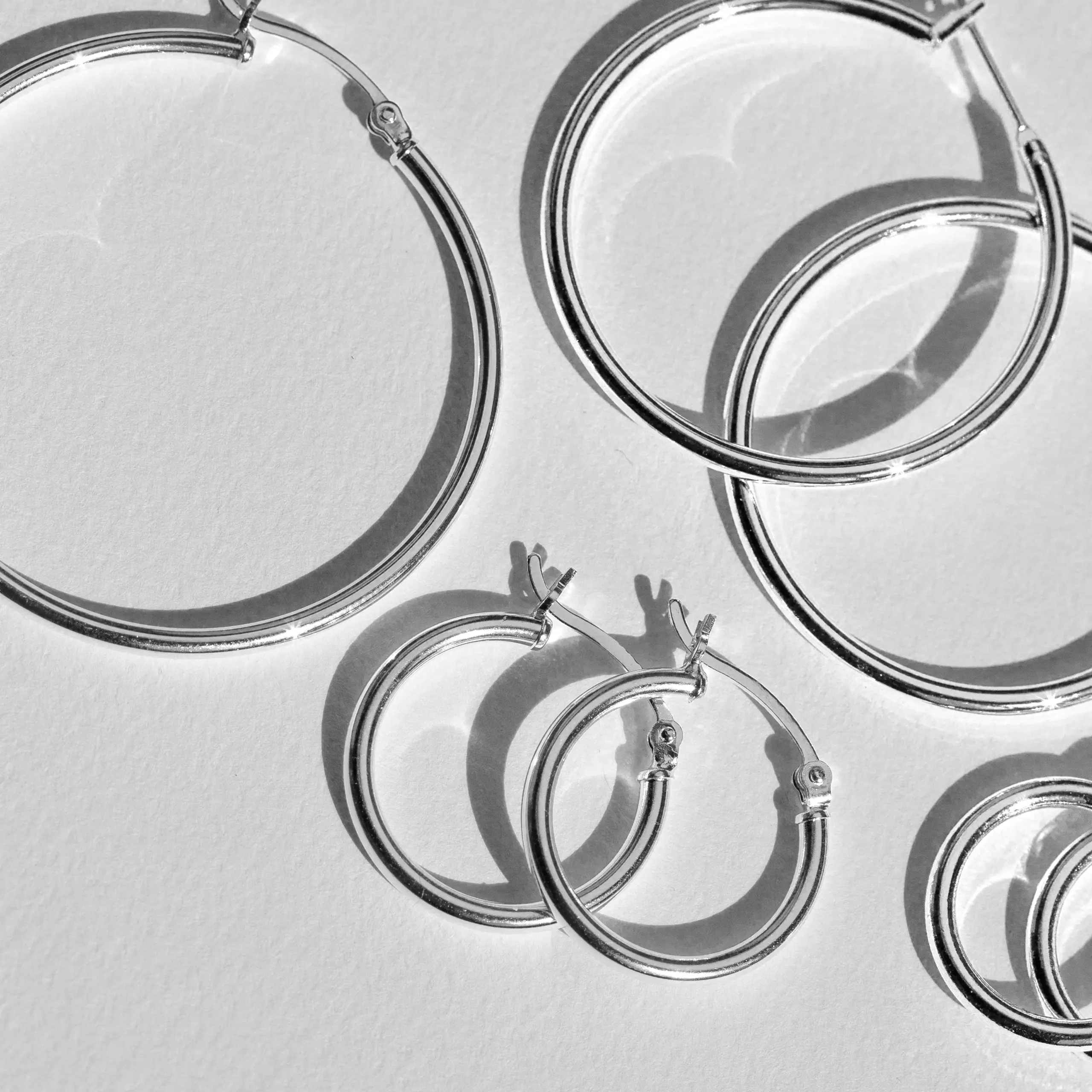 Créoles Argent Minimalistes