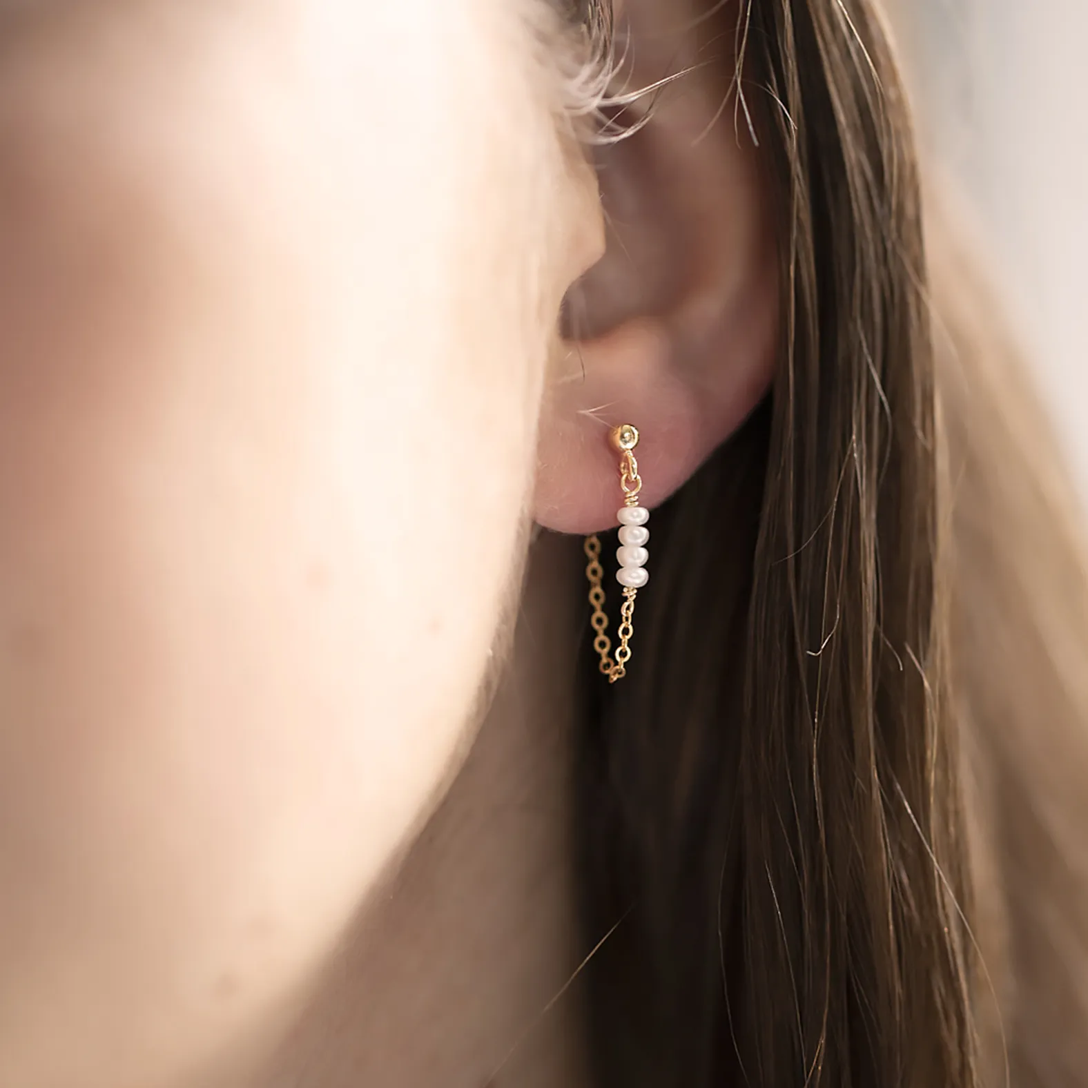 Boucles Mini Perles Lou